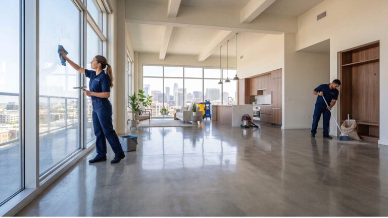 woman working at Commercial Cleaning Company